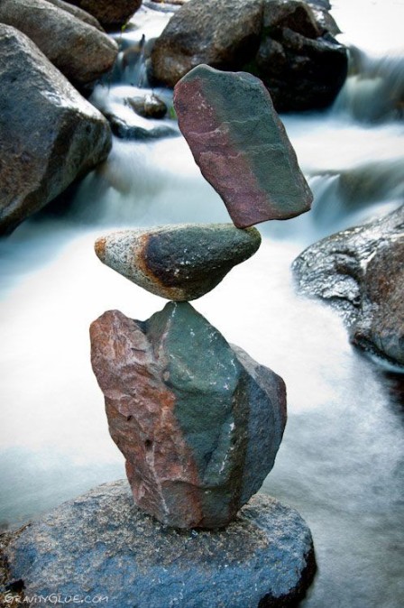 Rock Balancing art by Michael Grab